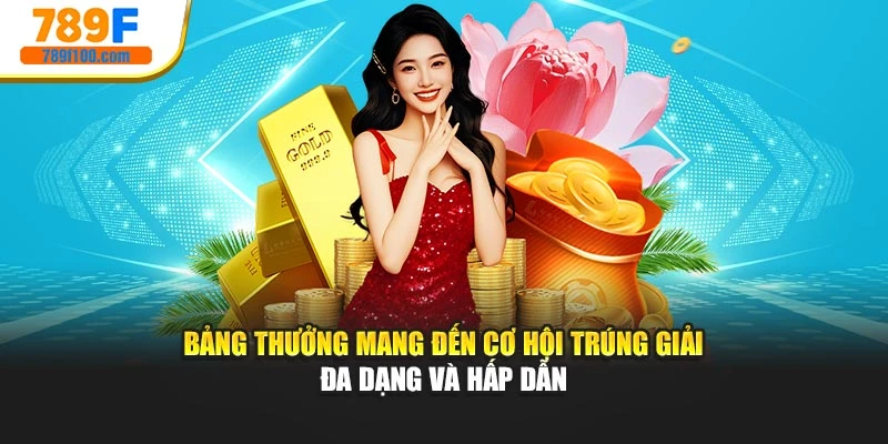 Bảng thưởng mang đến cơ hội trúng giải đa dạng và hấp dẫn