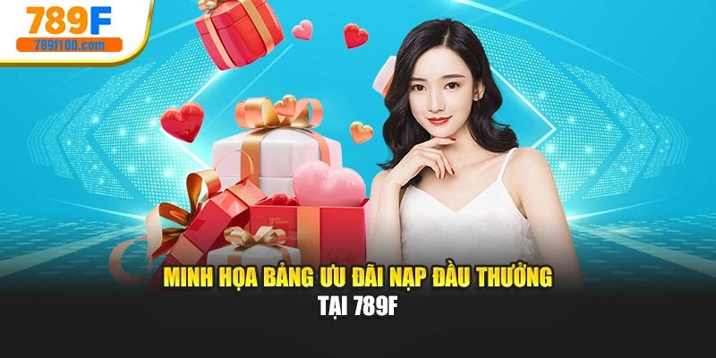Minh họa bảng ưu đãi nạp đầu thưởng tại 789f